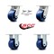 Service Caster 4 Inch Kingpinless Solid Poly Wheel Caster Swivel Locks 2 Rigid SCC, 2PK SCC-KP30S420-SPUR-BSL-2-R-2 - alternate 6